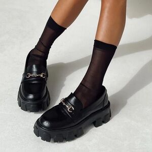 NWB Princess Polly Penny Lane chunky loafers